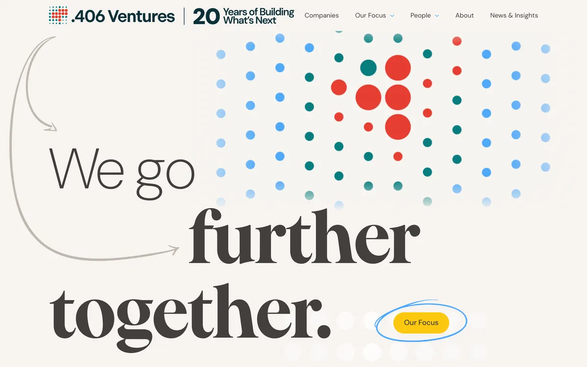 21. .406 Ventures homepage