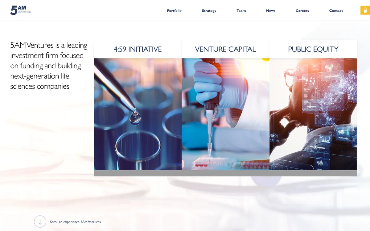17. 5AM Ventures homepage