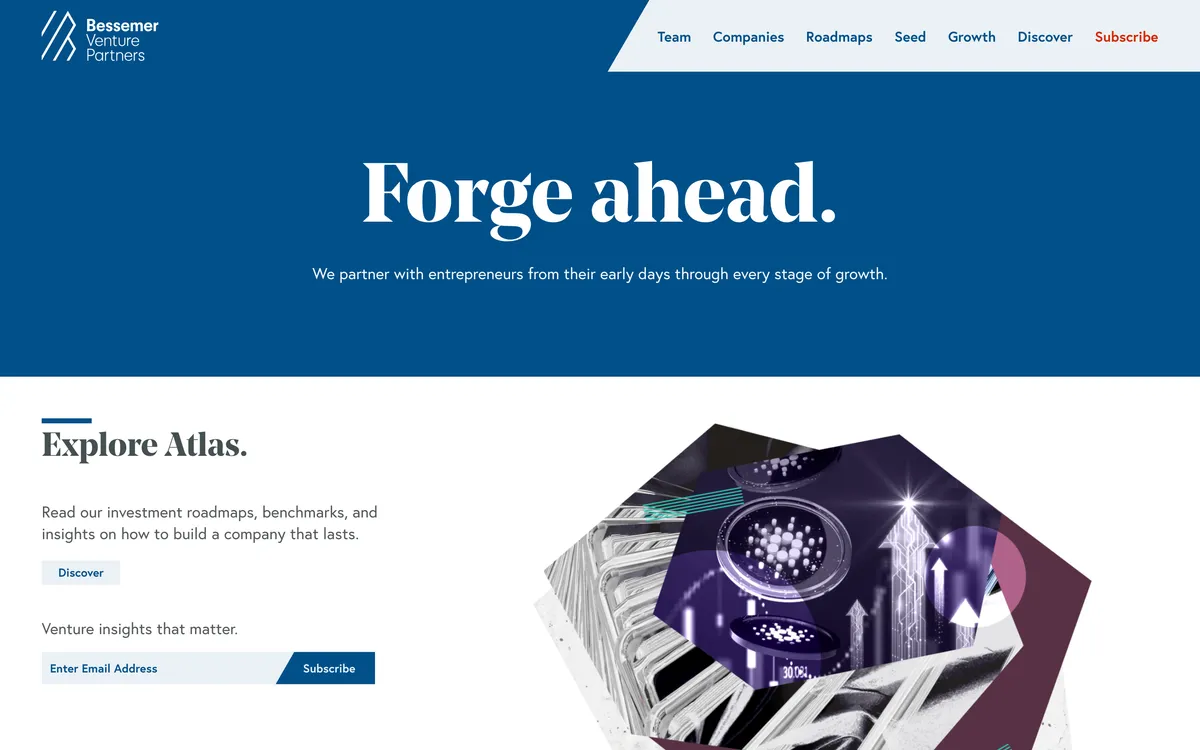 7. Bessemer Venture Partners homepage