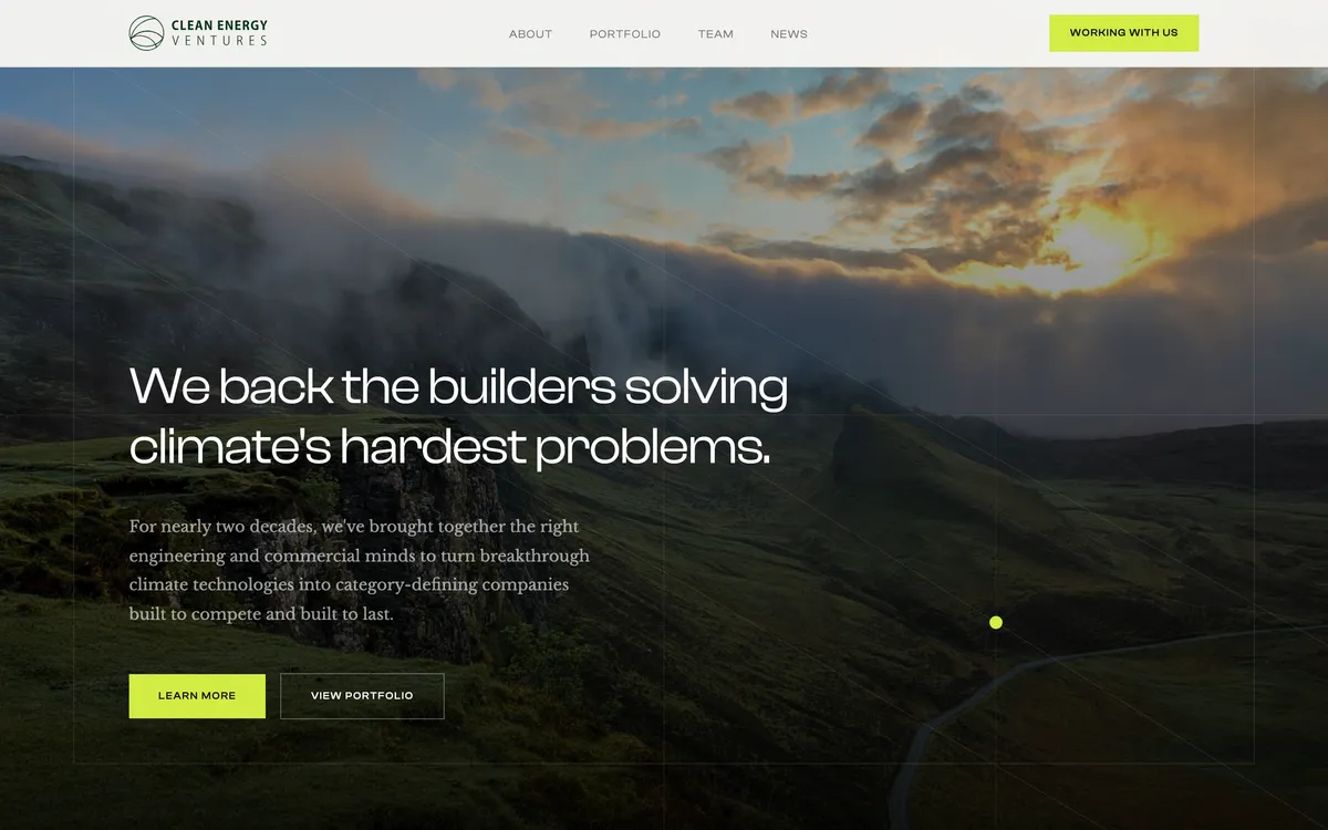 22. Clean Energy Ventures homepage