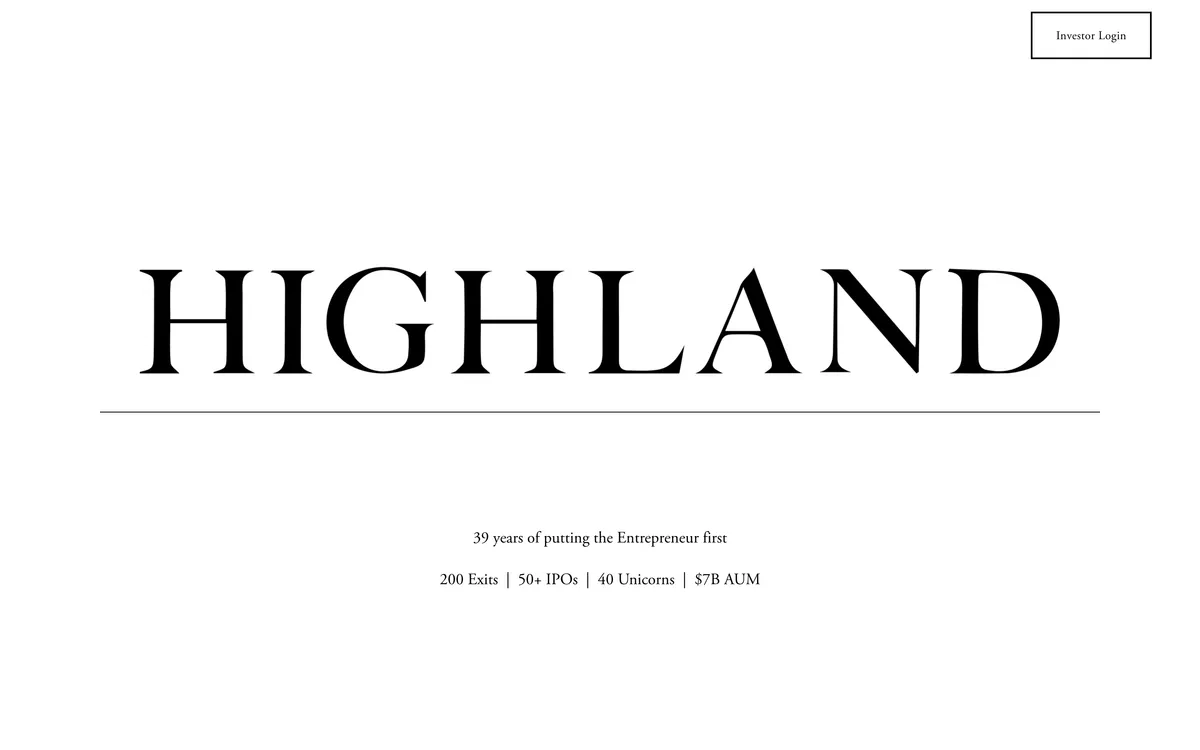 5. Highland Capital Partners homepage