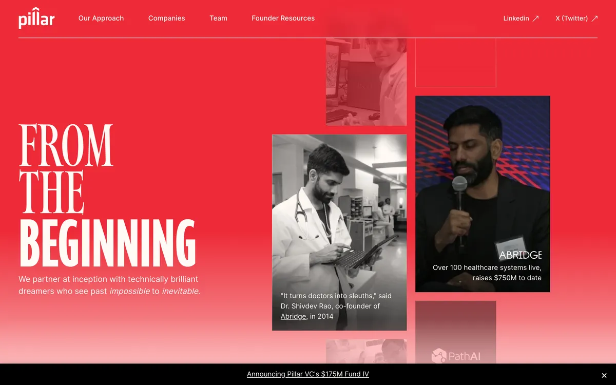 11. Pillar VC homepage