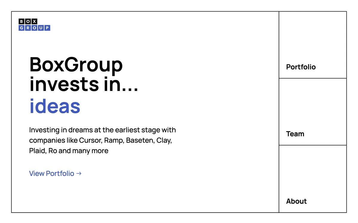 10. BoxGroup homepage