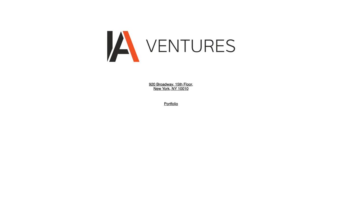 13. IA Ventures homepage