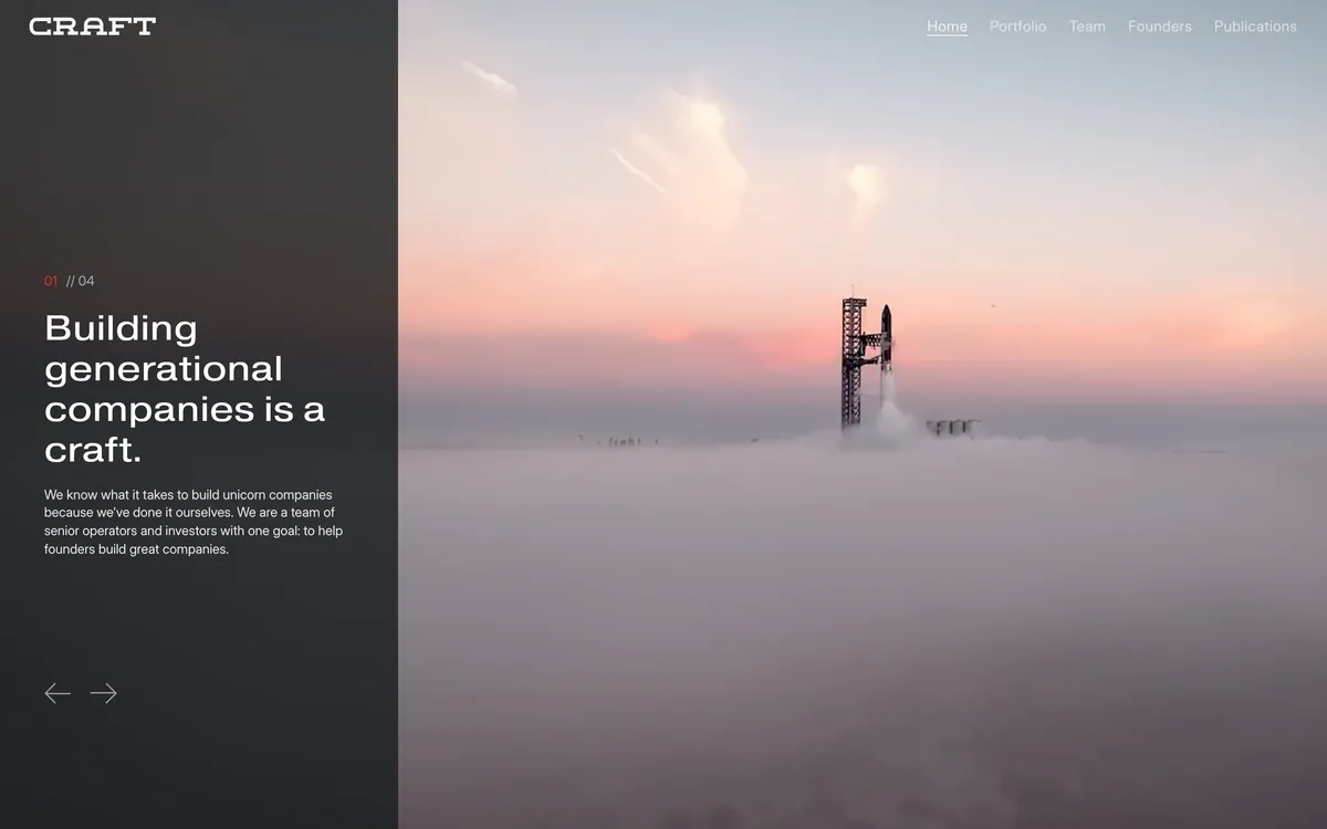 10. Craft Ventures homepage