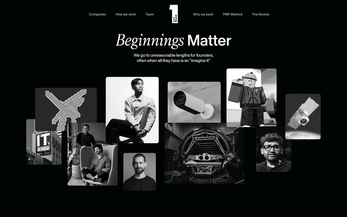 13. First Round Capital homepage