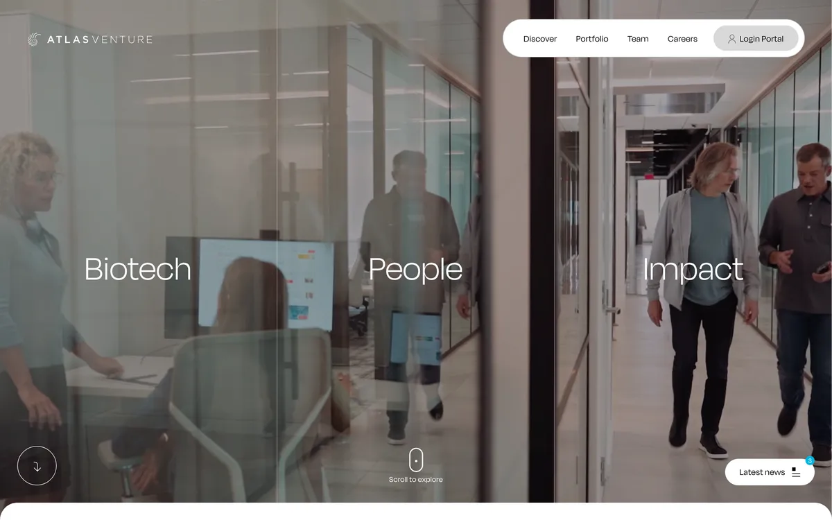 Atlas Venture homepage