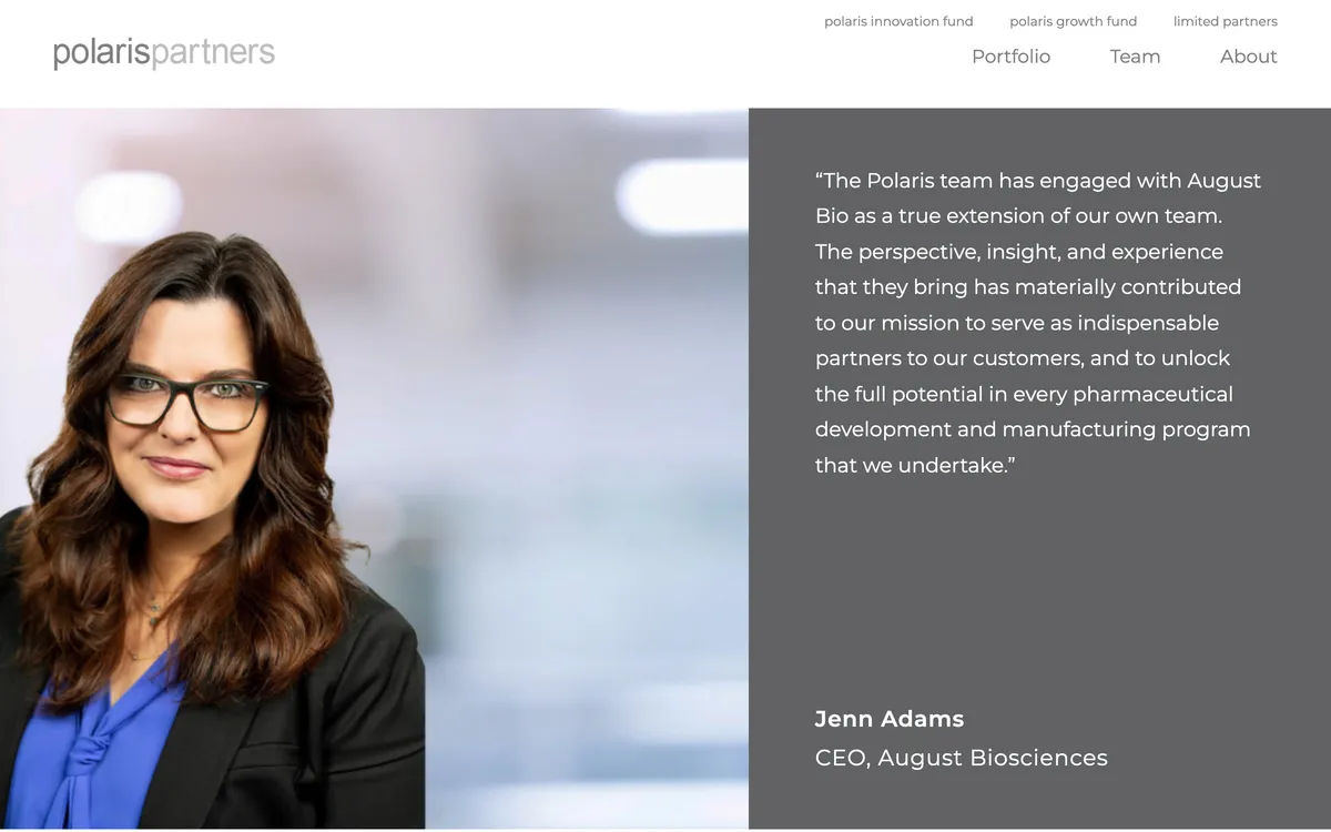 Polaris Partners homepage