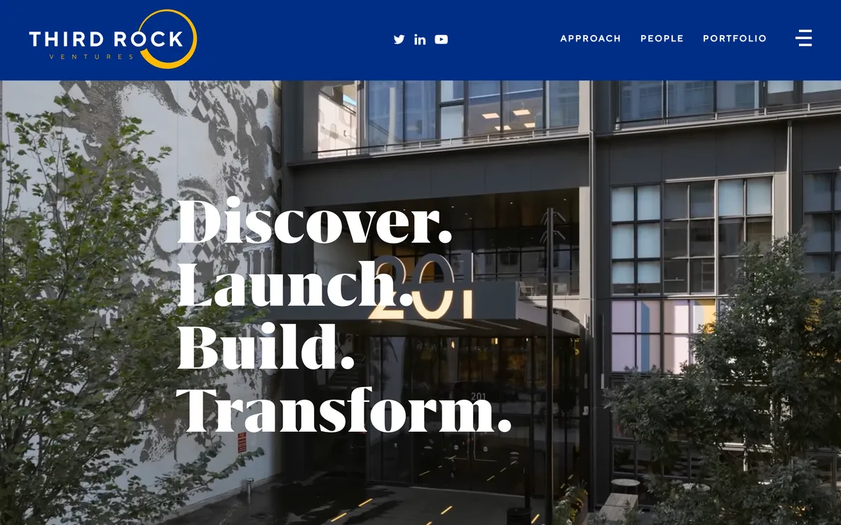 Third Rock Ventures homepage