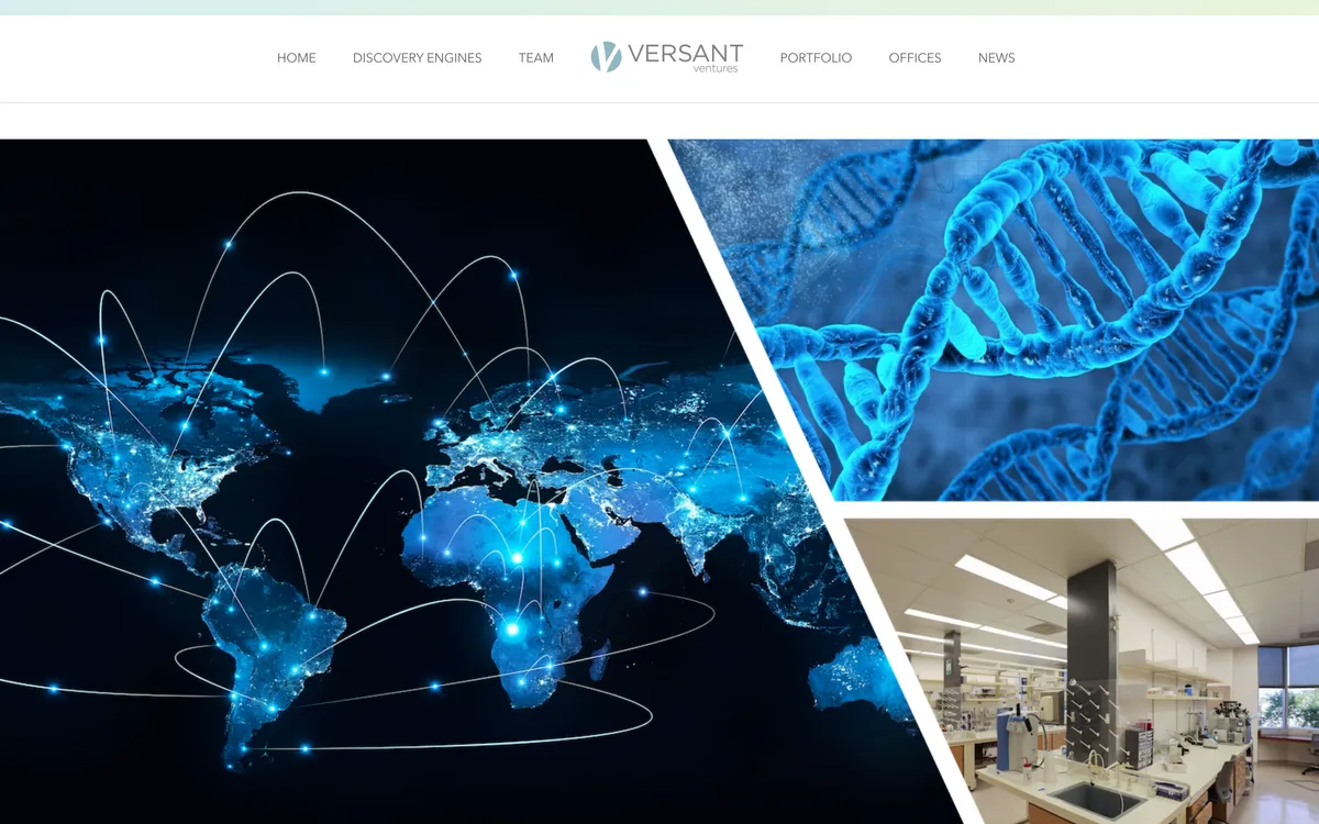 Versant Ventures homepage